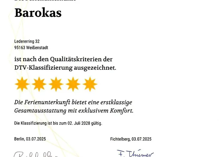 Apartment Barokas Weißenstadt